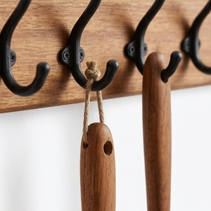 Juego de Utensilios de Cocina de Madera de Teca de Lujo ARTERRA, Espátula y Cuchara de Mango Largo con Soporte de Almacenamiento, Vajilla para Hotel y Restaurante - Product Image 4