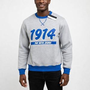 Sudadera con Capucha de Color Sólido para Hombre, Venta al por Mayor de Fábrica, Personalizable, a la Moda, Talla Grande, Cuello Redondo - Product Image 1