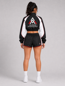 High Quality Women's Casual Windbreaker Short Set Stylish Jacket Shorts Lightweight Comfortable <b>Waterproof</b> Breathable Activewear - Product Image 3