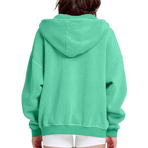 Sweat à capuche en tissu doux, coupe décontractée, respirant, léger, pour femmes, streetwear, tenue décontractée quotidienne - Product Image 5