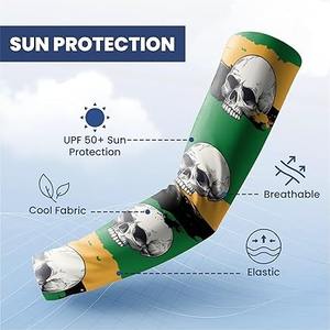 ปลอกแขนพิมพ์ลาย ดีไซน์ทันสมัย ป้องกันรังสียูวี เนื้อผ้าระบายอากาศได้ดี สวมใส่สบาย เหมาะสำหรับกีฬากลางแจ้งและการสวมใส่ในชีวิตประจำวัน - Product Image 2