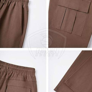 Plus Size Outdoor Use Men Cargo <b>Trouser</b> With <b>Drawstring</b> Workout Wear 100% Cotton Washed Cargo Men's <b>Trouser</b> - Product Image 6