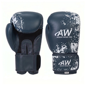 Askar Wear Ind Boxing Gloves 12 Oz PU Leather Training Gloves With <b>Velcro</b> Closure Breathable Design For Adults - Product Image 1