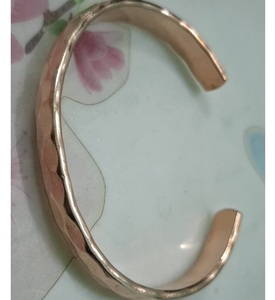 Handmade Hammered Pure <b>Copper</b> Cuff <b>Bracelet</b> Unisex Fashion Charm Jewelry - Product Image 1