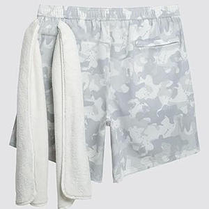 Pantalones Cortos Deportivos 2 en 1 para Hombre, de Cintura Media, Transpirables, con Camuflaje, Cintura Elástica con Bolsillos, Poliéster/Algodón - Product Image 4