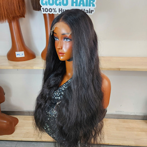 Perruques Lace Front en Cheveux Humains pour Femmes, Densité 200, HD Transparent, Lisses, Pré-épilées, Sans Colle - Product Image 2