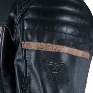 Veste de moto en cuir pour hommes Veste de motard approuvée CE pour toutes les saisons - Product Image 5