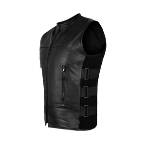 Plus Size Casual Fashionable Sleeveless <b>Leather</b> Vest Winter Breathable Quick Dry Motorbike Outerwear <b>Leather</b> Vest <b>Waistcoat</b> - Product Image 6