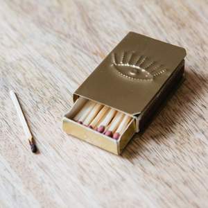 Couvre-allumettes en laiton artisanal, manchon décoratif pour allumettes, boîte à allumettes sécurisée - Product Image 3