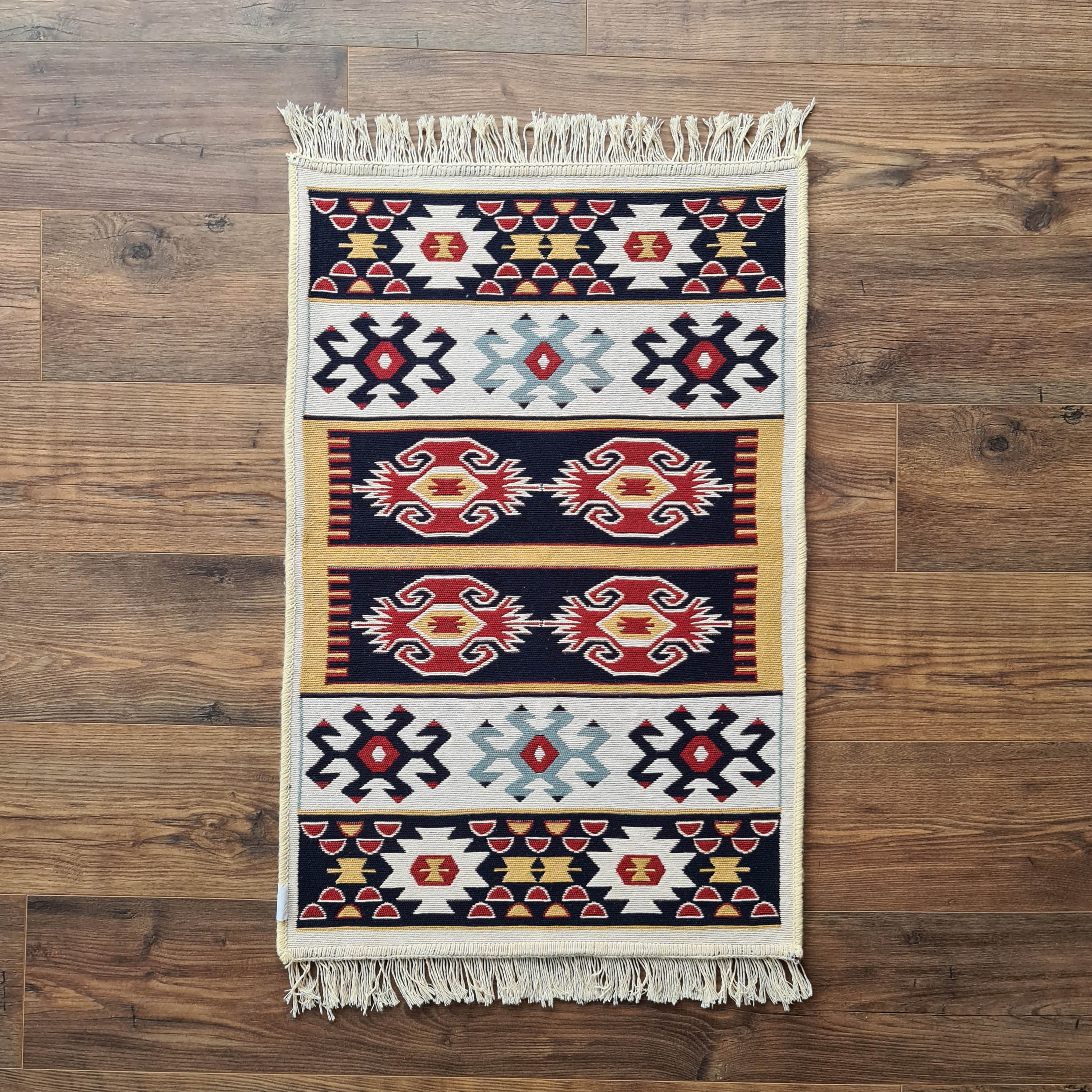 トルコキリム　ラグマット幾何学模様ラグ 80x125 トルコキリム ラグマット幾何学模様ラグ 80x125 トルコキリム