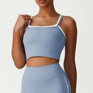 Woman All-match Women Camisole <b>Tops</b> Sleeveless Cotton Tank <b>Top</b> Breathable Knitted Ladies Yoga Gym Ribbed Women Tank <b>Tops</b> - Product Image 3