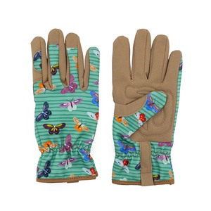 Gant de jardinage en cuir de vachette pleine fleur, résistant à la chaleur et aux étincelles, avec manchette élastique – Offre Spéciale - Product Image 1