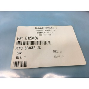 TOKYO ELECTRON TEL D123466 <b>SPACER</b>, RING, SS, 187228 - Trusted Global Legacy Semiconductor Equipment and Parts at - Product Image 3