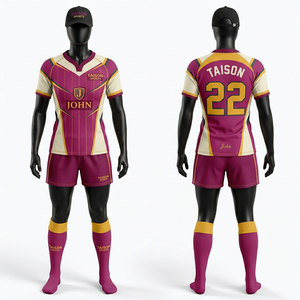 Tenue de rugby pour femmes, jersey personnalisé en polyester interlock 180 GSM, rayures latérales rouge anthracite, sublimation, vêtements d'équipe - Product Image 5