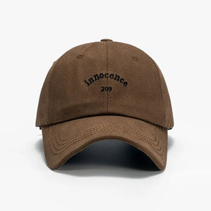 Casquettes de baseball bicolores Hiblan à 5 panneaux avec logo personnalisé OEM ODM, broderie 3D, structure rigide, 100 % coton, boucle métallique, chapeaux de sport à pois - Product Image 1