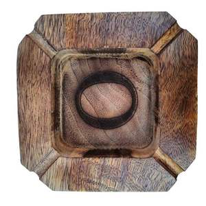 Antique-Style Wooden Pocket <b>Ashtray</b> with Premium Engraving Handmade Classic Design for Luxurious Feel and Indoor Use - Product Image 3