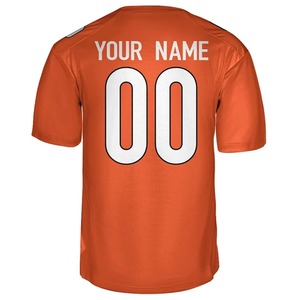 Maillot de football unisexe bleu marine en polyester, uniforme d'équipe à manches courtes, impression numérique, évacuation de l'humidité, col en V, personnalisable pour équipe - Product Image 3