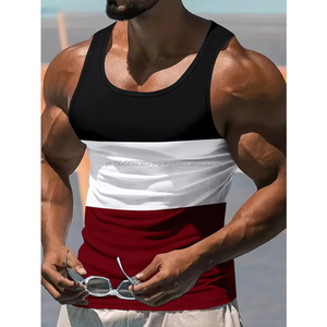 Débardeur Homme Personnalisé avec Logo, en Polyester et Coton, Haute Qualité, Respirant, Mode Été - Product Image 3