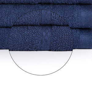 Ensemble de serviettes en coton de couleur unie, rectangulaires, douces pour la peau, pour usage domestique, blanc, menthe, bleu - Product Image 3