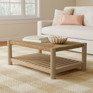 Mesa de centro de cóctel rectangular tejida - Product Image 2