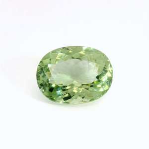 Tourmaline verte naturelle, pierre précieuse ovale, pierre précieuse authentique, pierre lâche, pierre précieuse pour la fabrication de bijoux fins, collection - Product Image 1