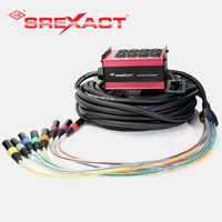 Boîtier de scène 8 canaux en aluminium XLR et câble audio multipaire blindé à paire torsadée de 30 m avec gaine en PVC