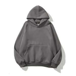 Unisex Oversized Hooded <b>Sweatshirt</b> Solid <b>White</b> Cotton Fleece Casual Pullover Hoodie Pocket Design Loose Fit Breathable Winter - Product Image 4