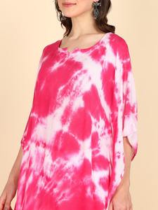 High Quality Designer Solid Rayon Sweetheart Neck 3/4 Sleeve Regular Fit Casual <b>Summer</b> Washable Daily Wear - Product Image 4