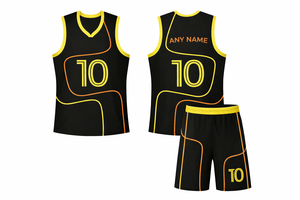 Conjunto de Uniforme de Baloncesto Sublimado Personalizado, Camiseta y Pantalones Cortos de Baloncesto Transpirables de Poliéster, Ropa Deportiva para Entrenamiento en Equipo - Product Image 3