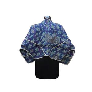 Chaqueta Gudari Hecha a Mano para Mujer, Algodón Estándar, Estilo Indio Kantha, Multicolor, Vintage, 100% Puro, Étnico, Ecológico, Primavera - Product Image 5