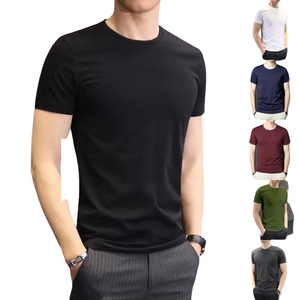 OEM Custom Front 140g Polyester Sporty Mens <b>Slim</b> <b>Fit</b> T-<b>Shirt</b> Pure <b>White</b> Animal Print Undershirt Plus Size Regular <b>Fit</b> Stylish - Product Image 3
