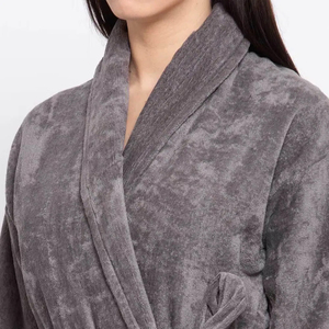 New Arrivals Women's Satin Thermal <b>Bath</b> Robes Printed Design V-neck Drawstring Closure 100% Polyester Spring Summer Autumn - Product Image 6