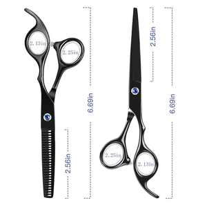 Professional Barber Scissors Kit Hair Cutting <b>Tool</b> Set With Case Barber Scissors Kit With Thinning <b>Shears</b> And Comb Set - Product Image 5