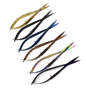 Ciseaux de beauté professionnels à ressort avec manche en céramique de 4,5 pouces, couleur plasma, action à ressort, extra-affûtés - Product Image 4