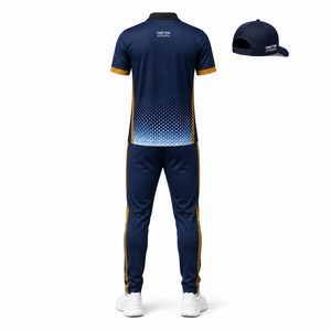 ชุดวอร์มคริกเก็ตไล่เฉดสีสำหรับผู้ชาย เสื้อโปโล กางเกงจ็อกเกอร์ หมวก ชุดแห้งเร็ว ชุดทีม ชุดยูนิฟอร์มแบบกำหนดเอง - Product Image 3
