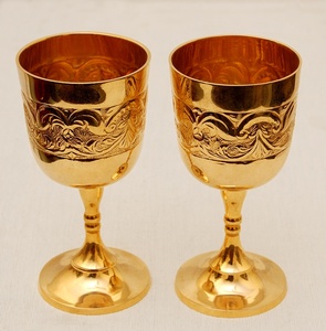 Calice en laiton élégant, gobelet orné fait main, tasse à boire vintage, décoration de table, style médiéval, artisanat traditionnel classique - Product Image 4