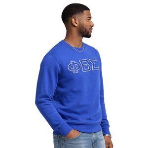 Felpa girocollo Phi Beta Sigma in ciniglia con design classico, comfort e stile premium per la fraternità greca - Product Image 3