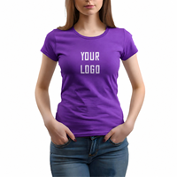 T-shirt pour filles en fibre de bambou premium 200 GSM, écologique, coupe ajustée, doux, respirant, manches courtes, col rond, logo personnalisé OEM ODM