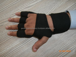 Guantes de Levantamiento de Pesas Geo Brother Co de Alta Calidad con Malla Elástica en la Parte Posterior, Palma de Cuero Antideslizante, Cierre de Tirón, Unisex, Venta al Por Mayor 2022 - Product Image 3