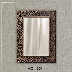 Miroir design antique AC-001 or et noir, un élément de décoration sophistiqué pour toute pièce. - Product Image 3