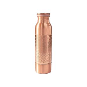 Modern <b>500ml</b> Oxidised Copper Embedded <b>Water</b> <b>Bottle</b> Matt Finished Sustainable Kitchenware for Student Direct Drinking Barware - Product Image 2