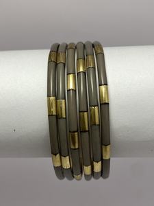 Juego de Brazaletes de Resina y Metal Hechos a Mano de Moda India, Venta Directa de Fábrica, Joyería y Accesorios de Moda - Product Image 2