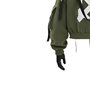 Sudadera con Capucha Táctica Extra Grande Personalizada de Alta Calidad para Hombre y Mujer, Estilo Urbano Cortado, de Algodón Terry - Product Image 5