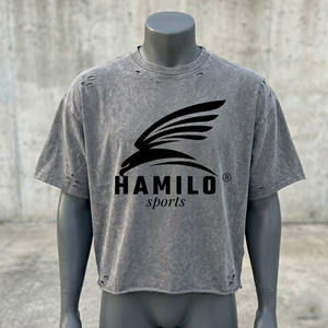 T-shirt de sport surdimensionné pour homme à faible MOQ, impression sérigraphique personnalisée du logo, 100 % coton respirant, séchage rapide, meilleur prix - Product Image 6