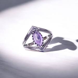 925 Sterling Silver Handmade Designer <b>Rings</b> Vintage Retro Hollow <b>Boho</b> Designer Prong setting Multi Gemstone Elegant Look <b>Ring</b> - Product Image 4