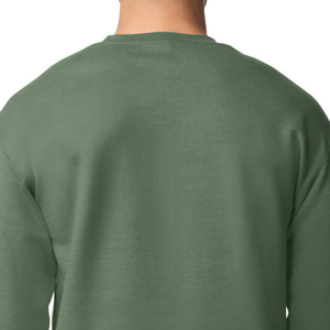 เสื้อสเวตเตอร์คอกลมสำหรับผู้ใหญ่ผู้ชายสีเขียวพรีเมี่ยมผ้าฝ้ายเสื้อแขนยาวลำลองเสื้อนุ่มสบายเสื้อผ้าเปล่า - Product Image 5