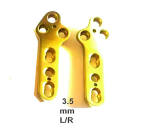 8 Pelat Pengunci Ortopedi Hewan TPLO 2.0-2.5-2.7-3.5mm Kanan/Kiri Manual Baja Tahan Karat Kelas I Instrumen Bedah CE
