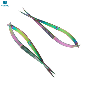 Premium Quality Newest Durable Stainless Steel High-Precision Manicure & <b>Nail</b> Grooming <b>Tool</b> Rainbow Cuticle Spring Scissors - Product Image 6