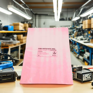 Bolsas de Polietileno de Baja Densidad Antiestáticas Impresas con Cierre de Cremallera para Accesorios Electrónicos y Embalaje de Componentes Pequeños - Product Image 1