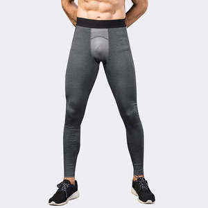 Leggings de Compresión para Hombre, Cintura Alta, Sin Costuras, para Gimnasio, Yoga, Ropa Deportiva, Transpirable, Invierno, Logotipo Personalizado - Product Image 1